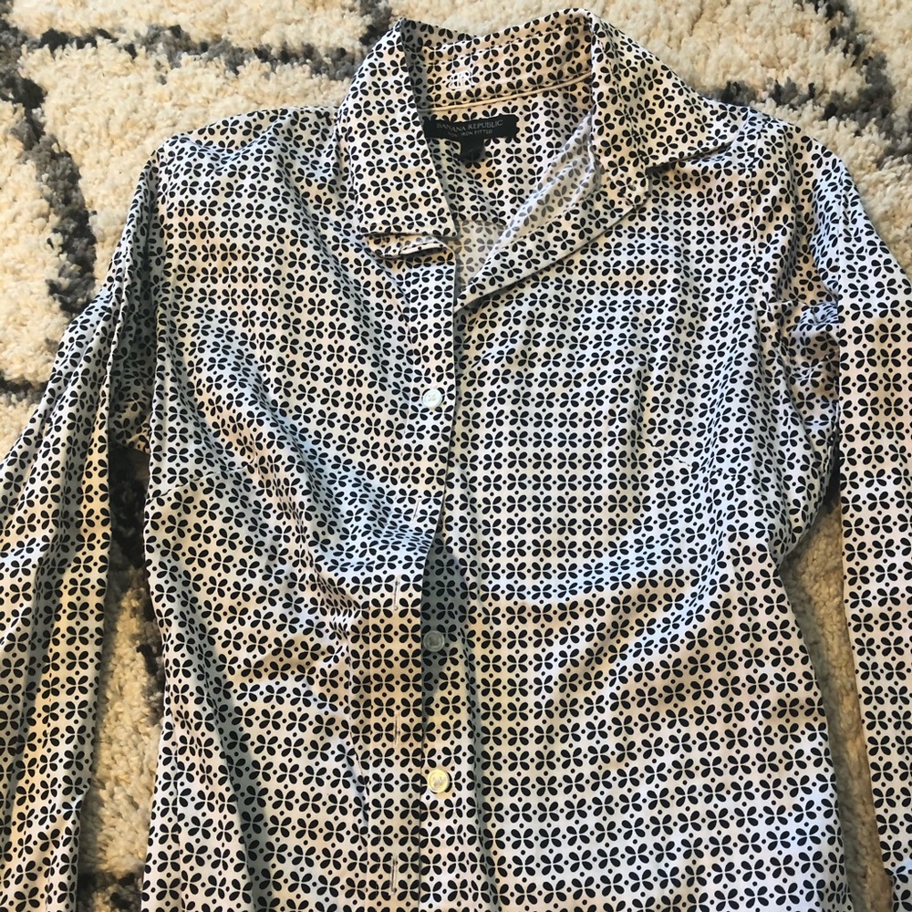 Banana republic no-iron button down